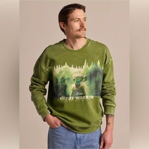 NWT Our Universe Exclusive Star Wars Yoda Watercolor Sweatshirt